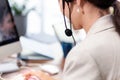 Call center and customer service team support for information operator at work.ÃÂ  Royalty Free Stock Photo